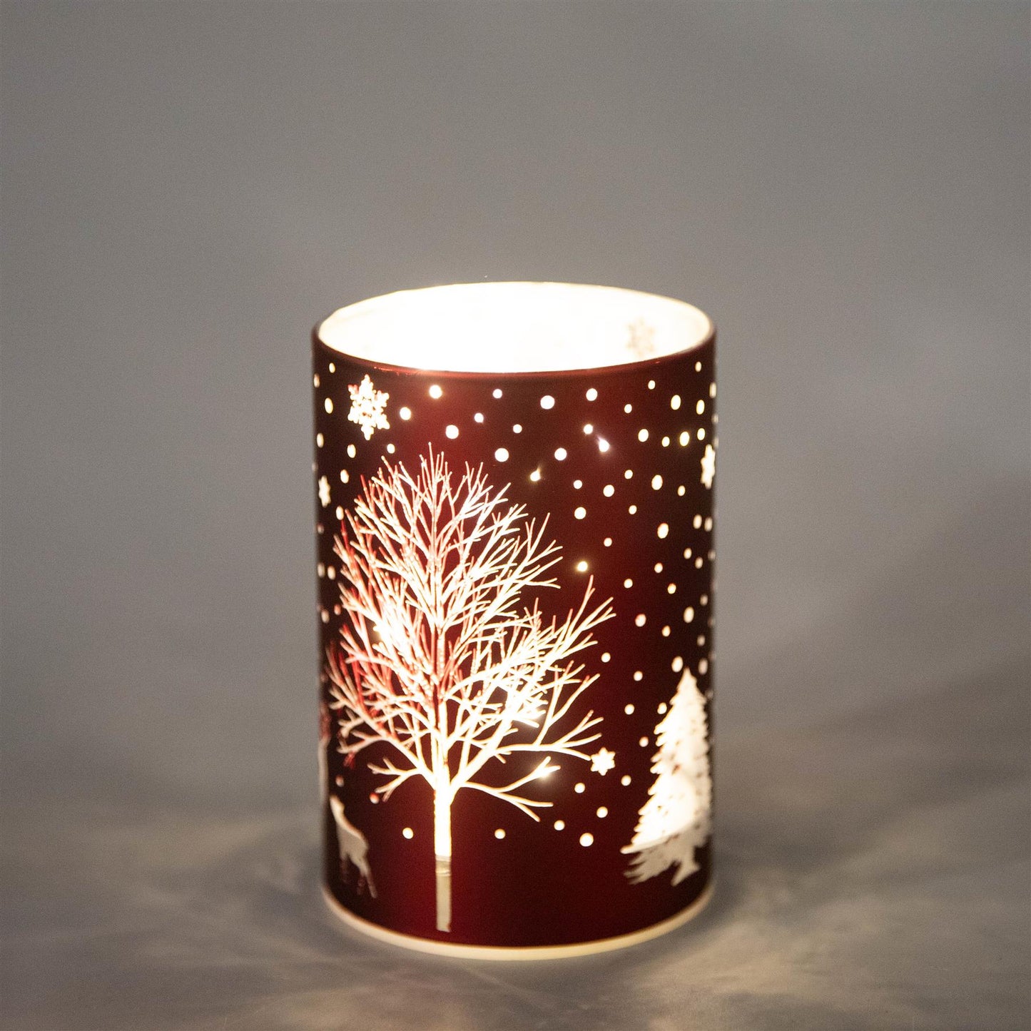 12cm LED Christmas Vase