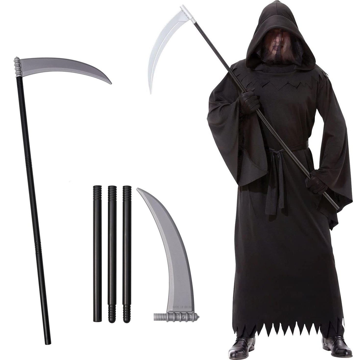 Men's Halloween Phantom Costume with Weapons