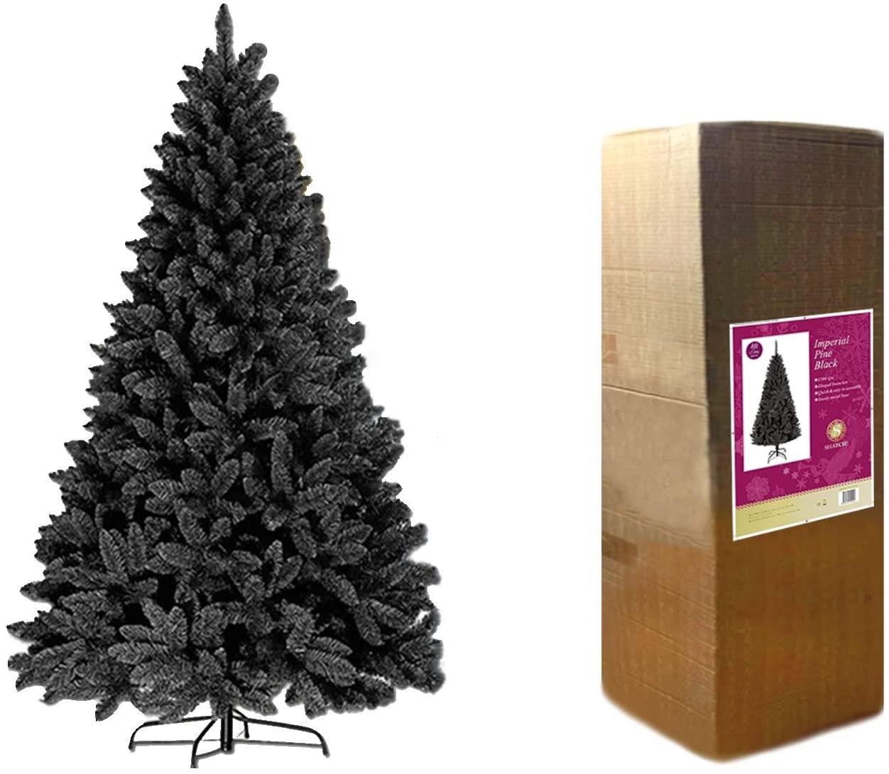 7ft Imperial Pine Black Christmas Tree