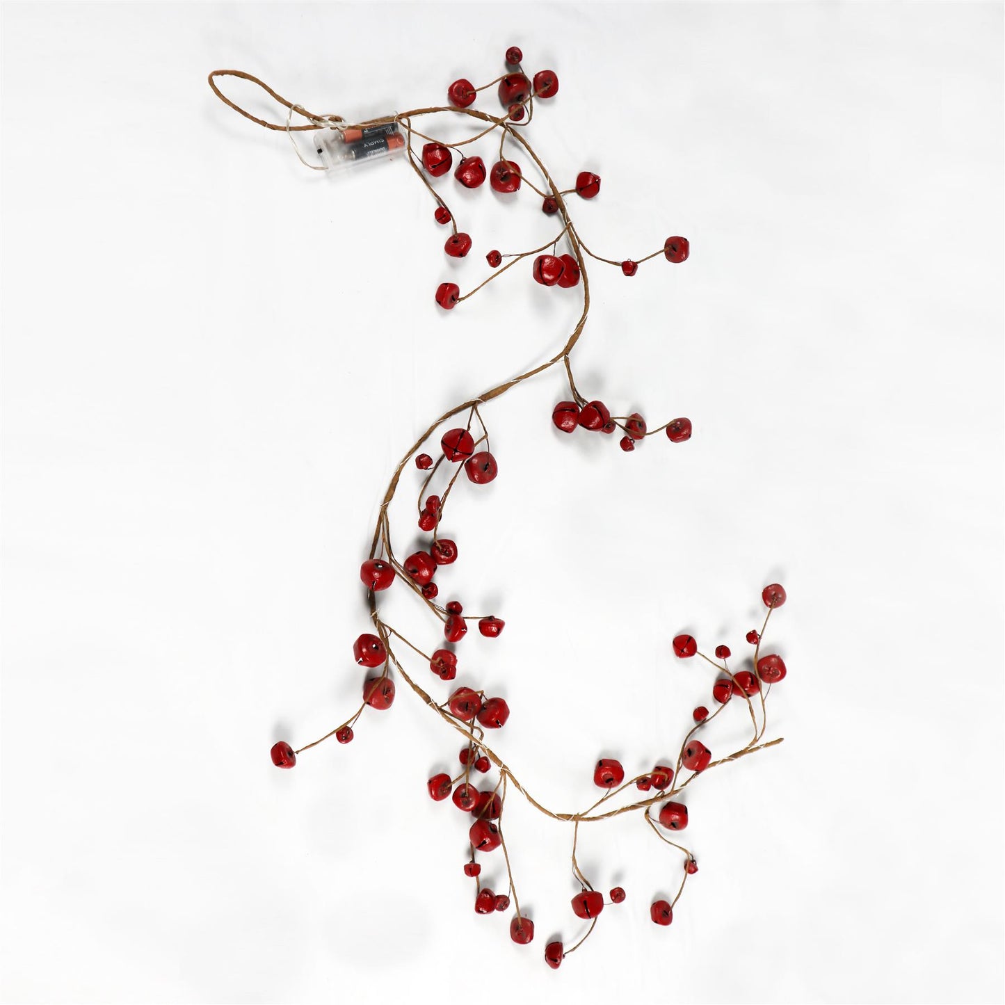 Red Bells Garland with 20 LEDs (150cm)