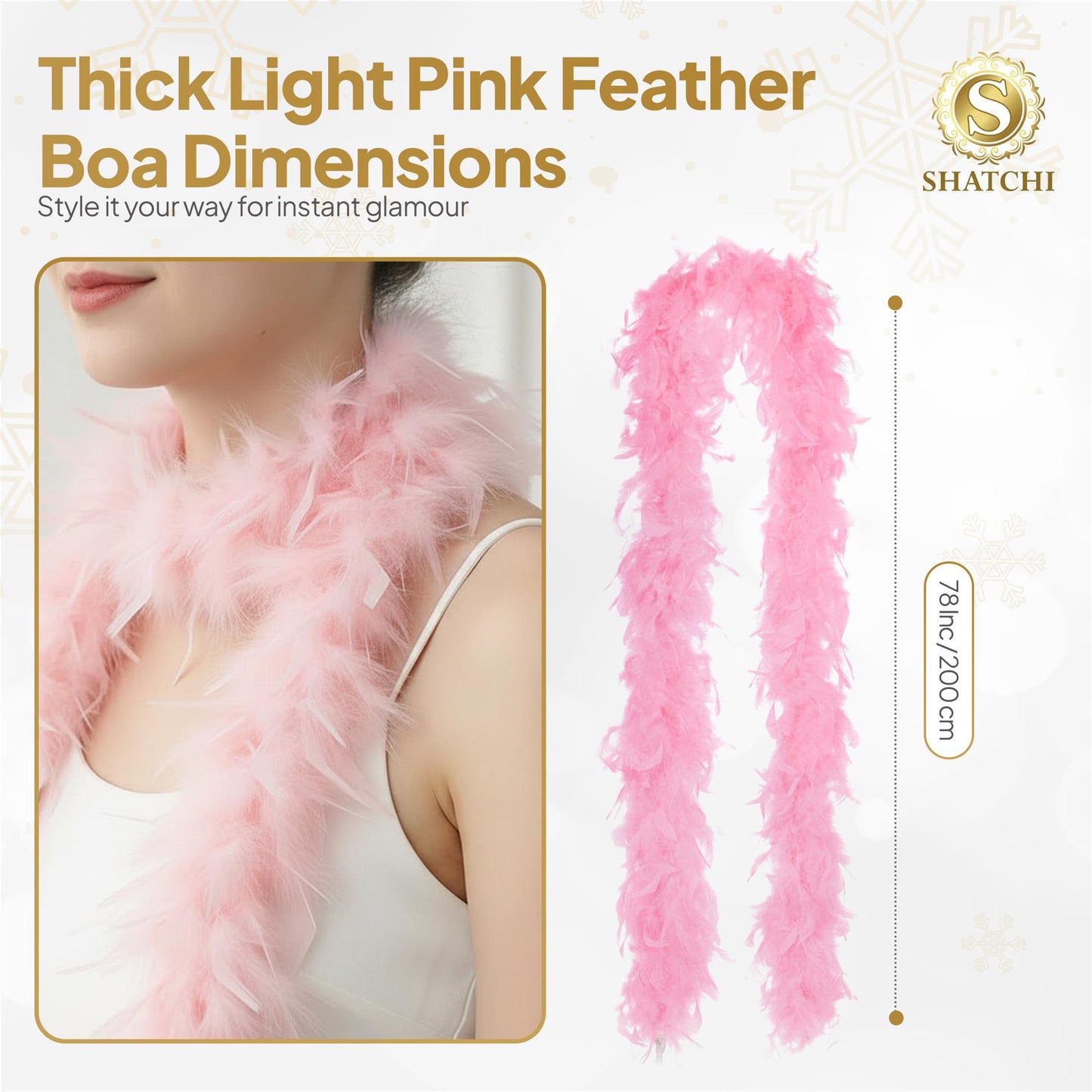 Wicked Feather Boa - Baby Pink