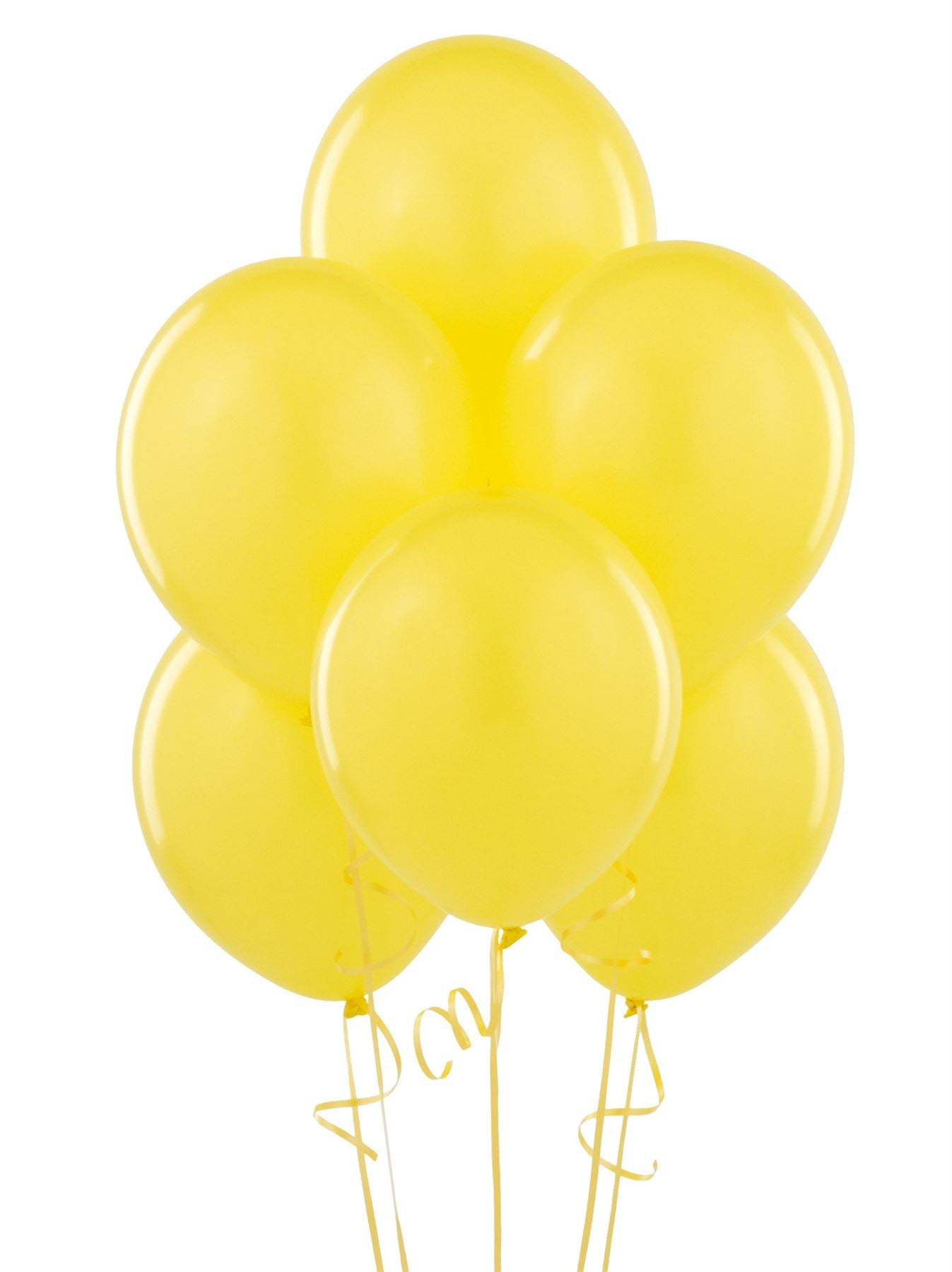 100 Yellow Latex Balloons (12")