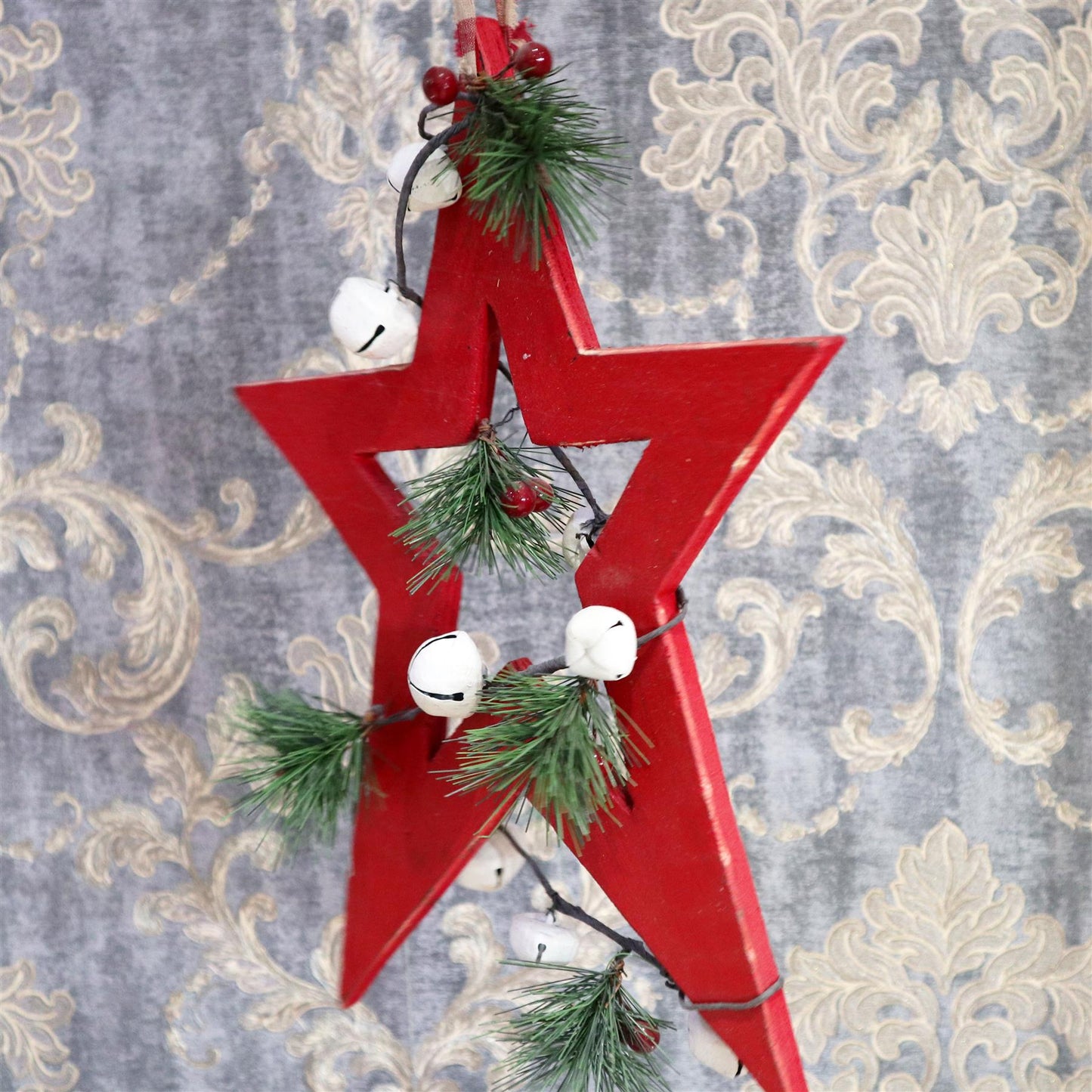 Red Star Hanging Decoration 30cm