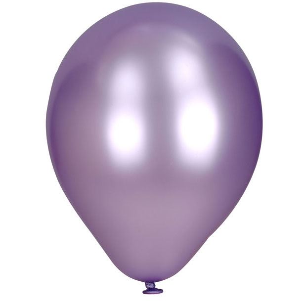 10 Metallic Purple Balloons - 12"