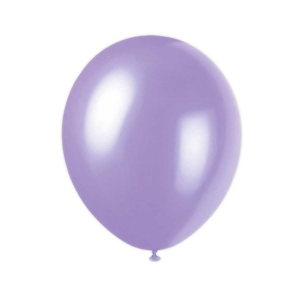 10 Metallic Purple Balloons - 12"