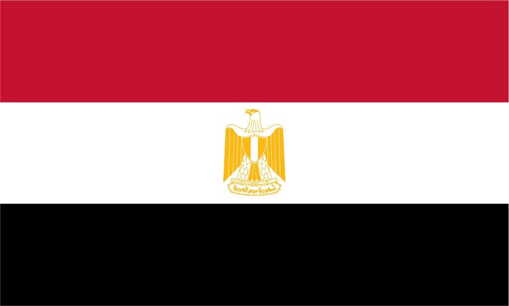 Egypt Flag 5x3ft With Eyelets