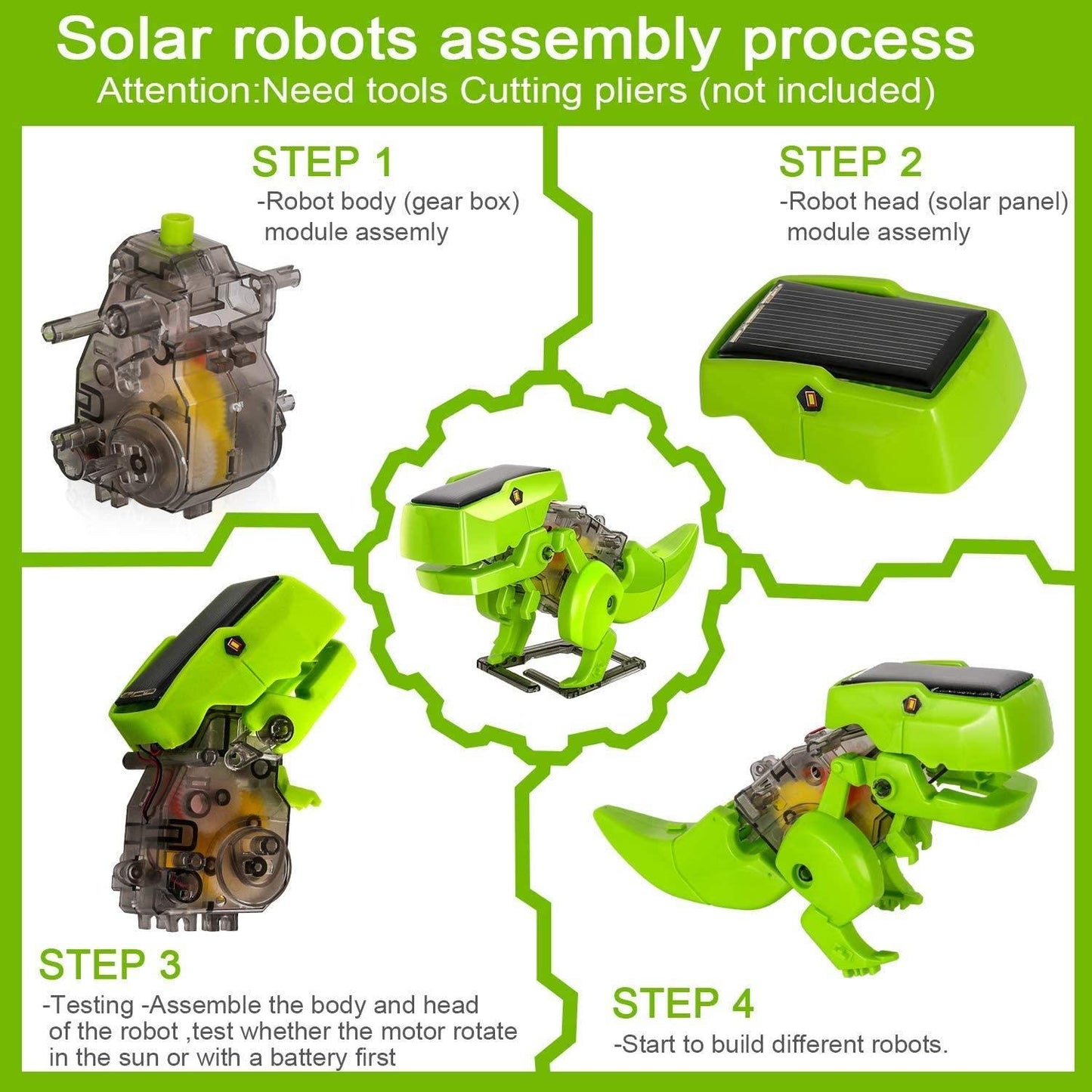 3-in-1 Solar Robot DIY Kit