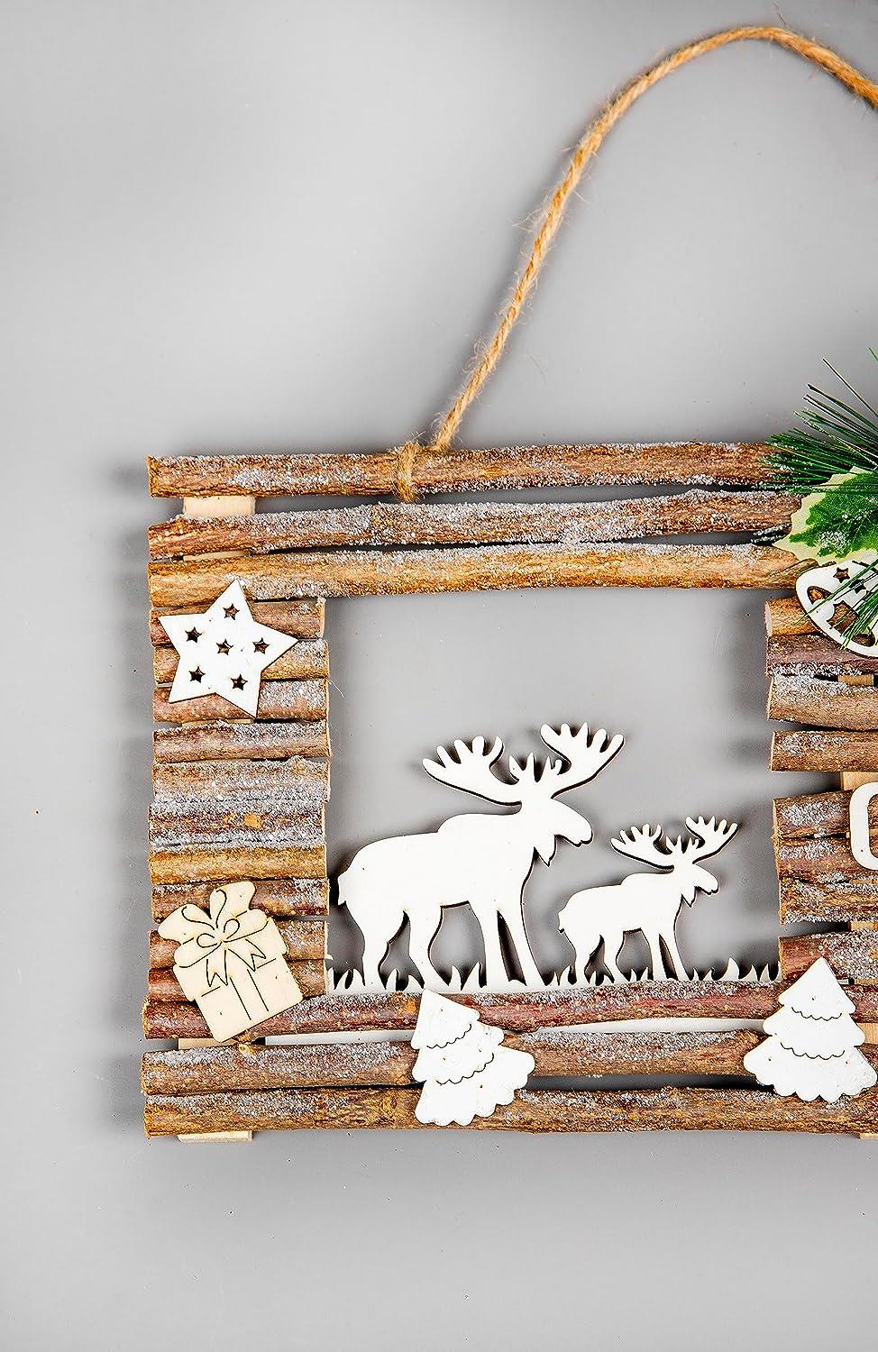 Glitter Twig Wall Hanging (40x20cm)