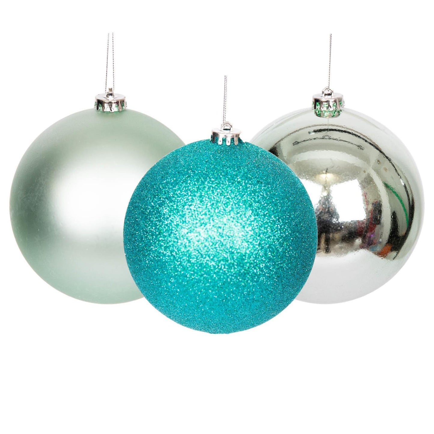 Turquoise Baubles 10CM 3PCS Set