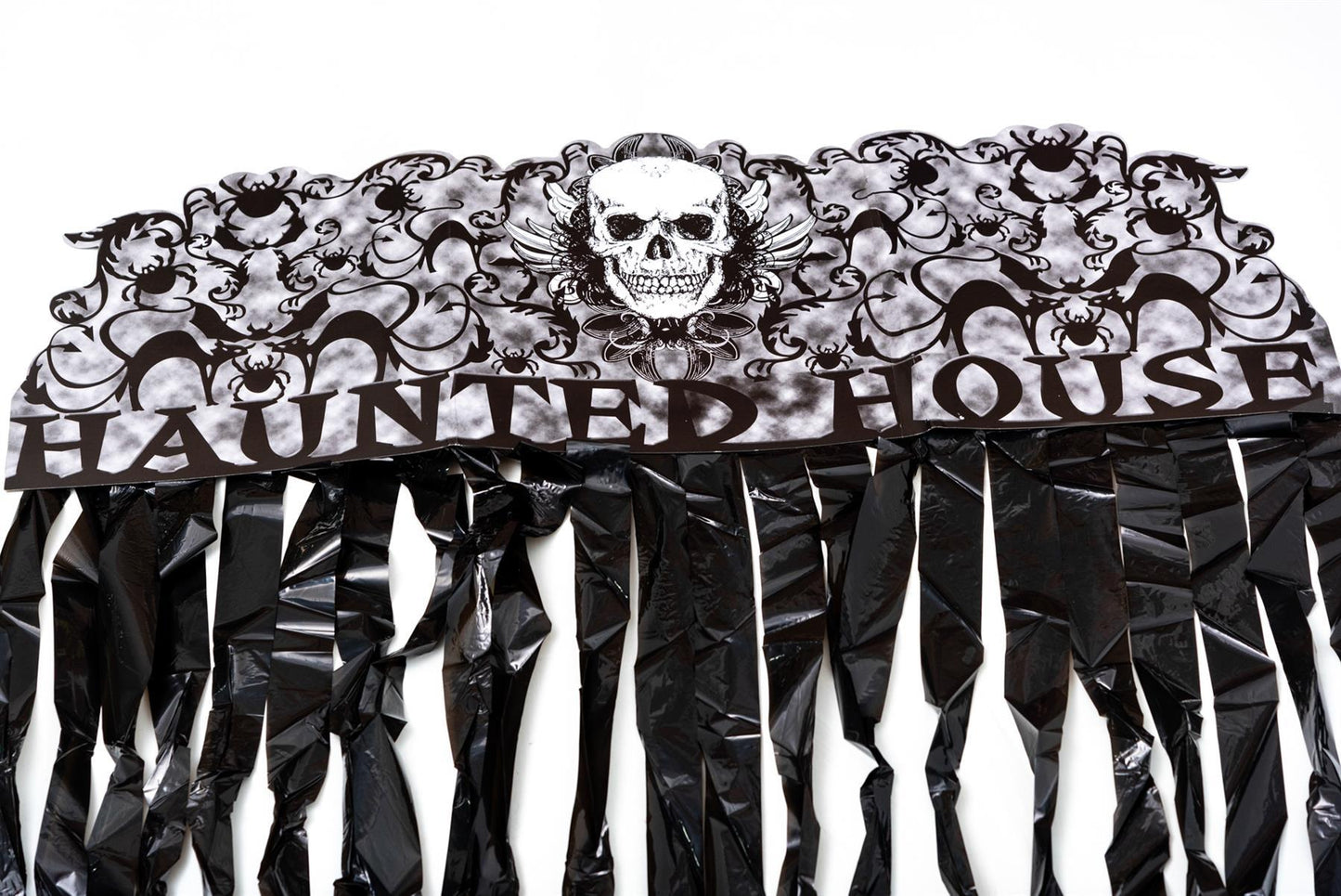 Halloween Door Curtain Shiny Black Foil 90x170cm