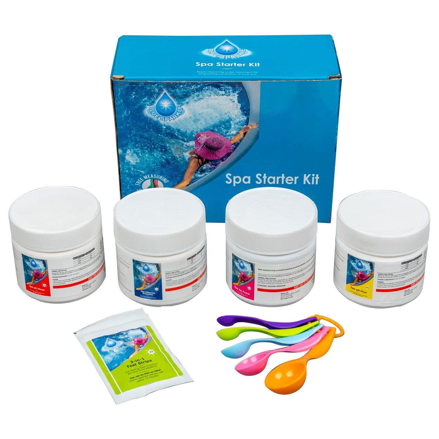 Blue Sparkle Hot Tub Chemical Starter Kit