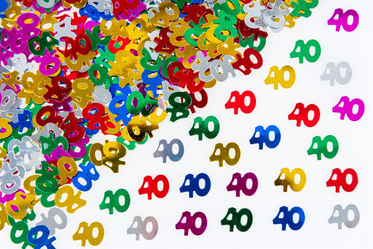 2 x 14g 40th Mix Happy Birthday Confetti