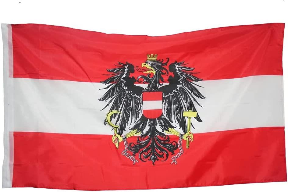 Austria Flag - 5x3ft with Eyelets