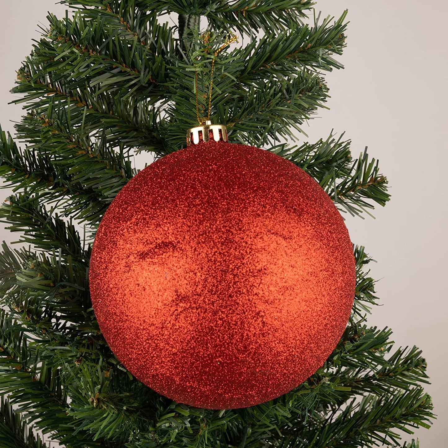 3pcs Red Baubles (15cm, PVC)