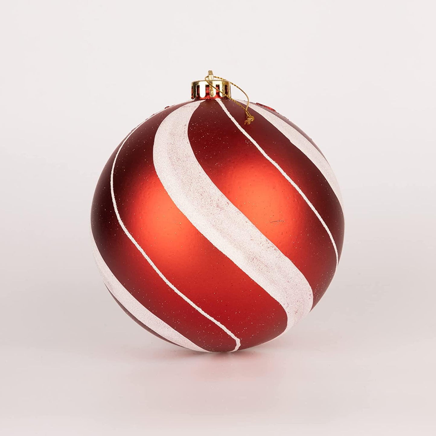 Baubles Candy Stripe 15cm - 3Pcs PVC