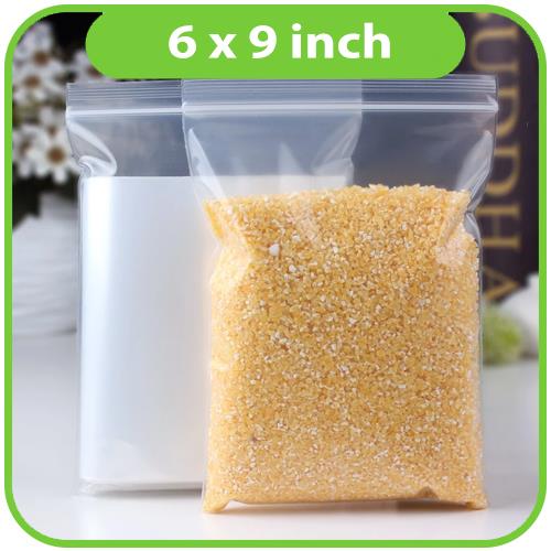 200 pcs Zip Seal Bags 6in x 9in