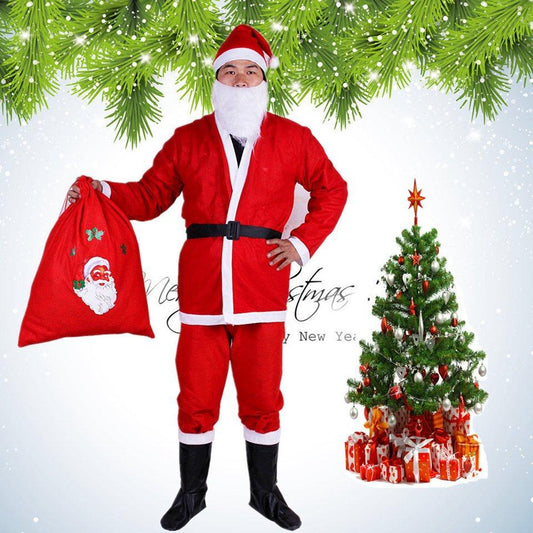 Adult Santa Suit Father Christmas Fancy Dress Costume