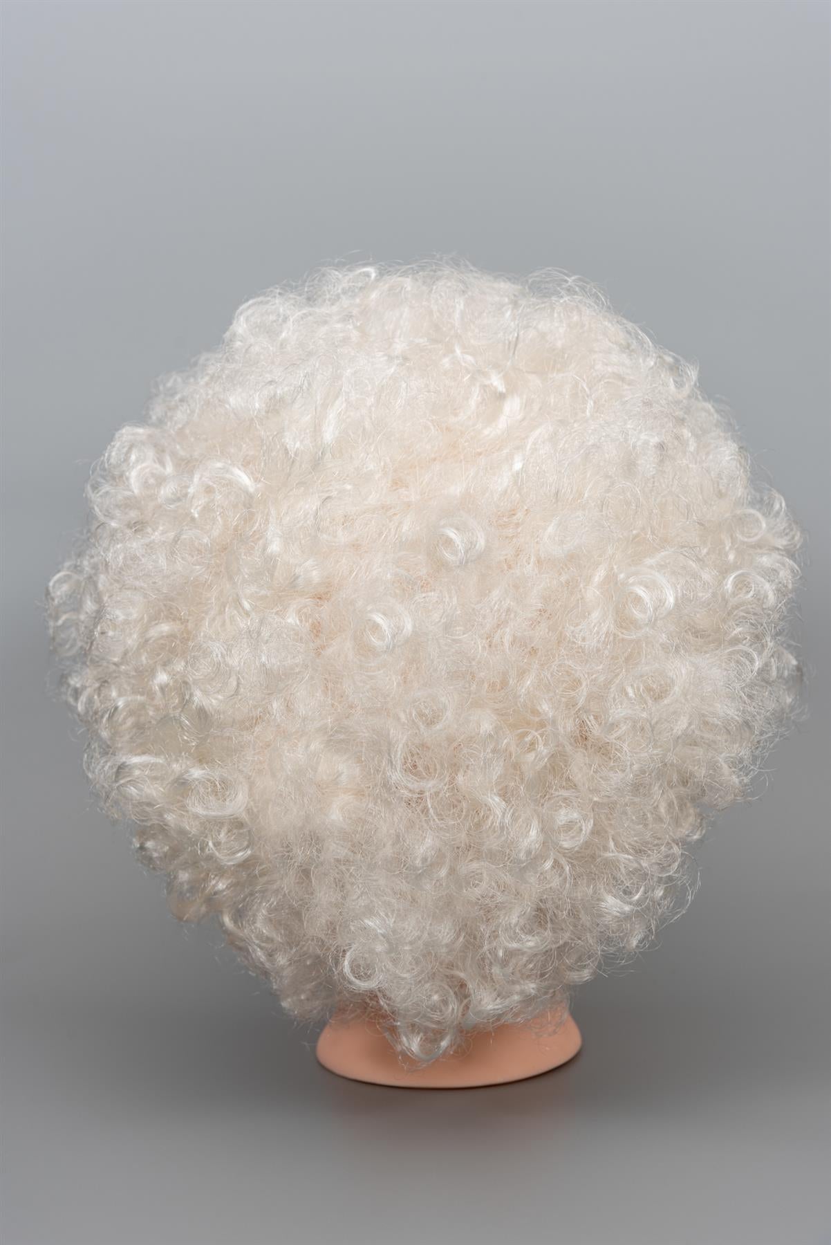 White Afro Curly Wig