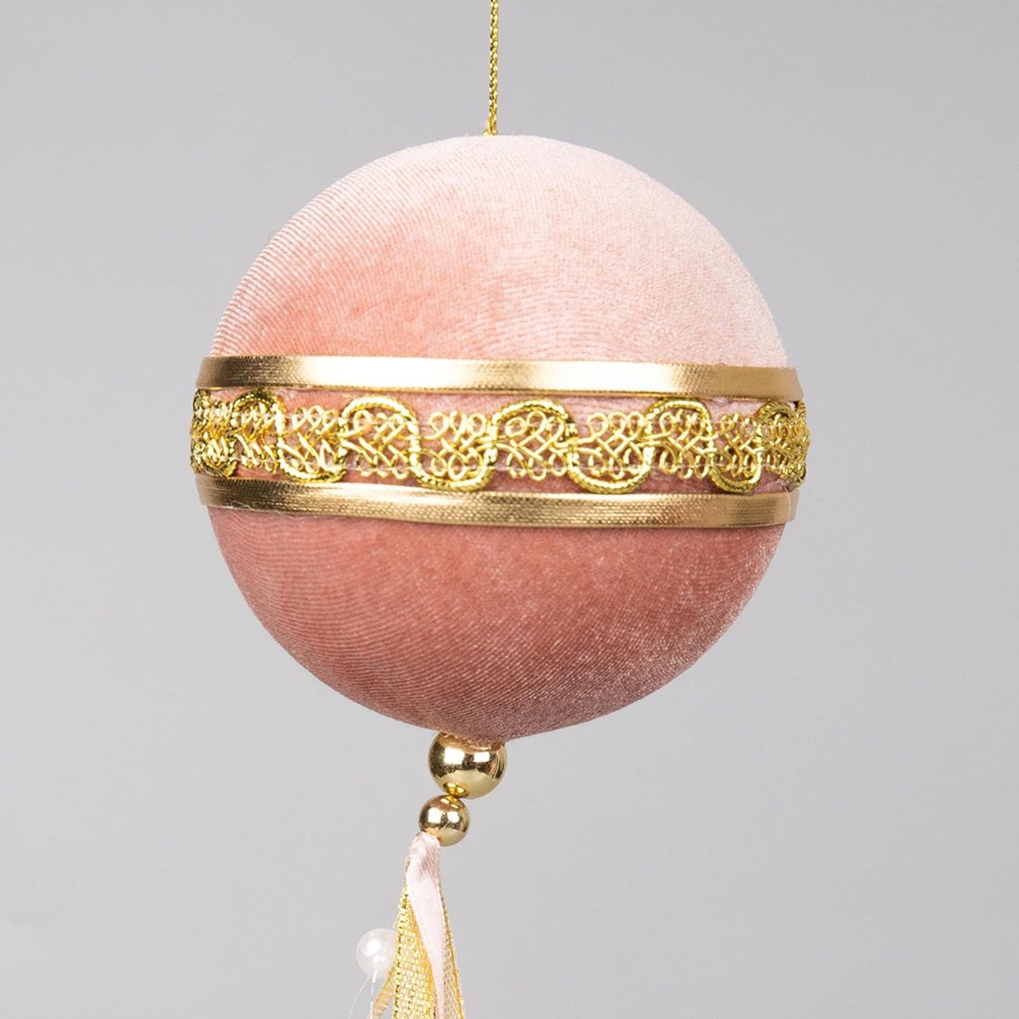 Pink Ball Decoration, 9cm