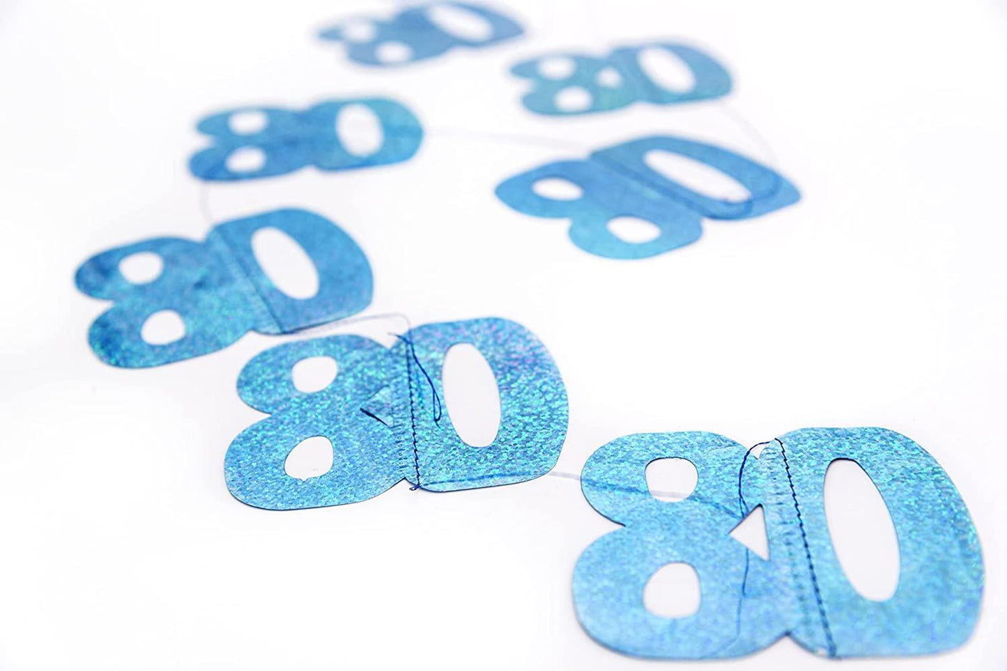 Blue Shimmer 80th String Decoration - 6x2m