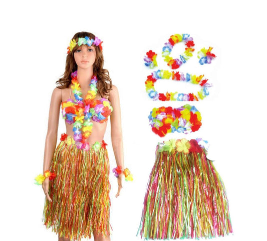 Hawaiian Party Skirt and Bra Set