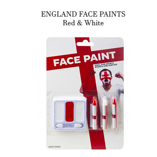 England Red and White Face Paint