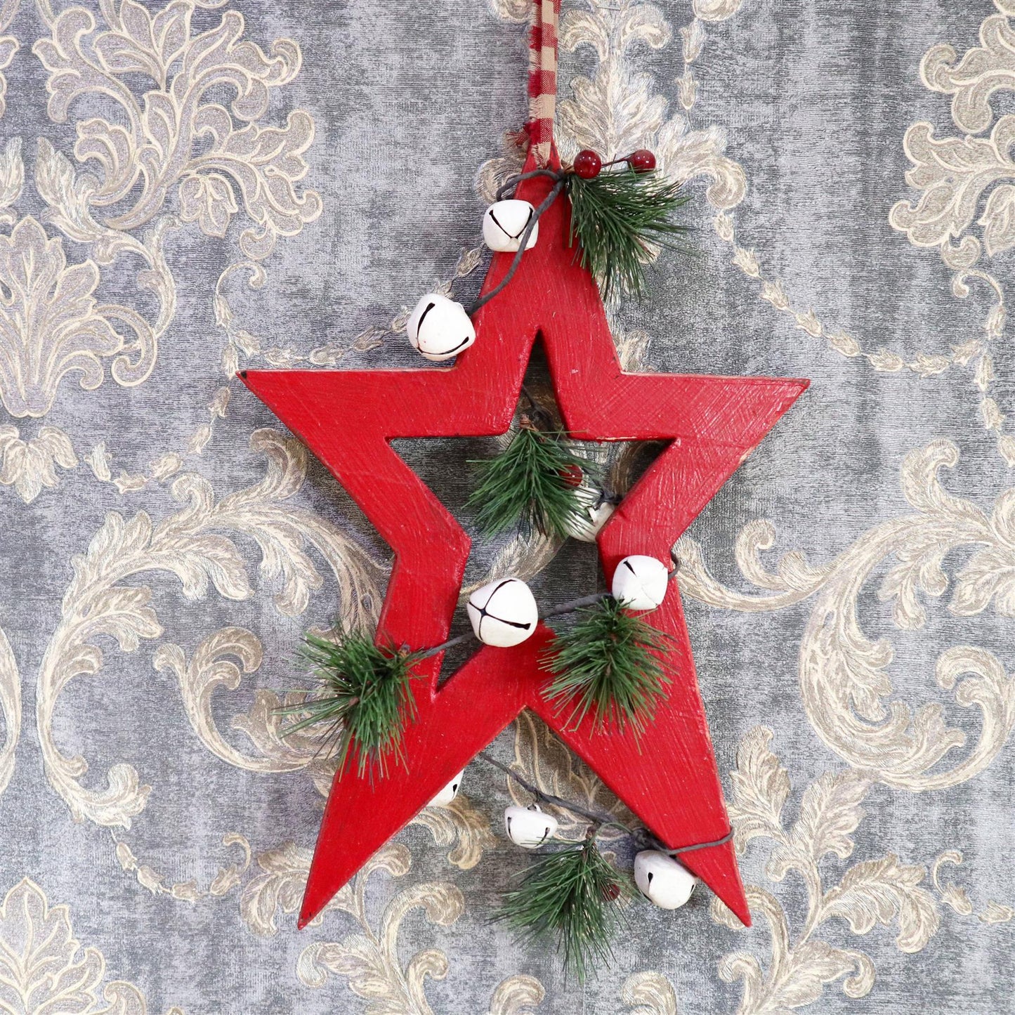 Red Star Hanging Decoration 30cm