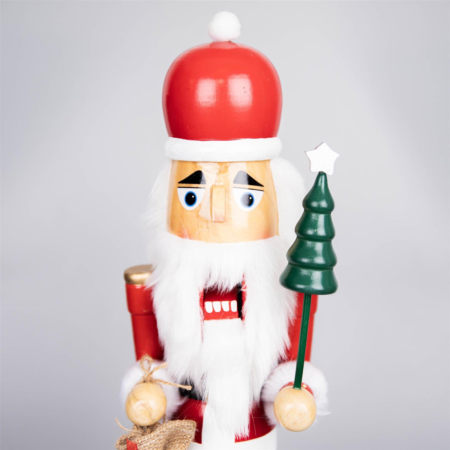 50cm Wooden Nutcracker Santa Figure