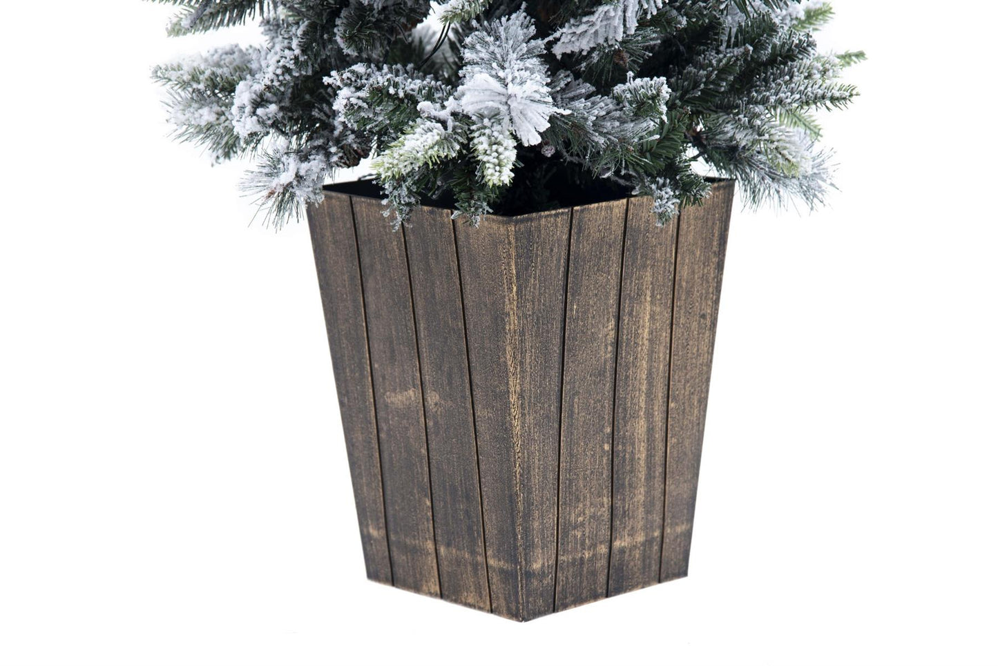 150cm Flocked Porch Tree with Plastic Pot