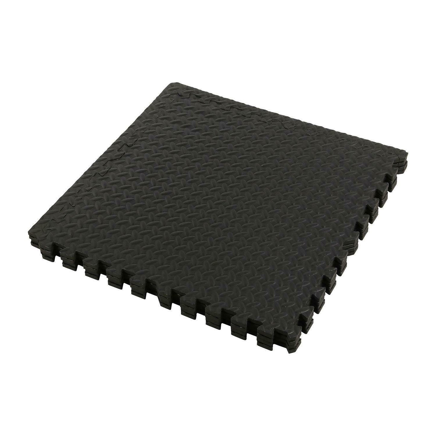 20 Black Puzzle Foam Mats (60x60x1.1cm)