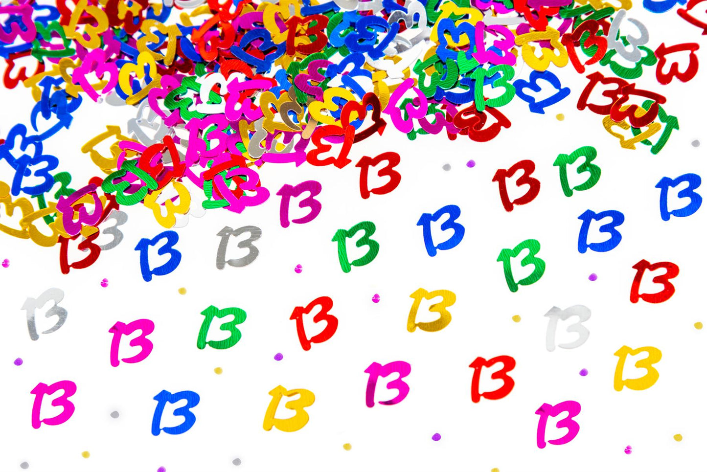 14g 13th Happy Birthday Multicolor Confetti - 4PK