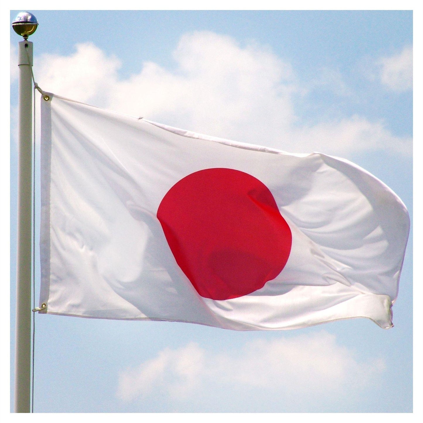 Japan Flag 5x3ft With Eyelets