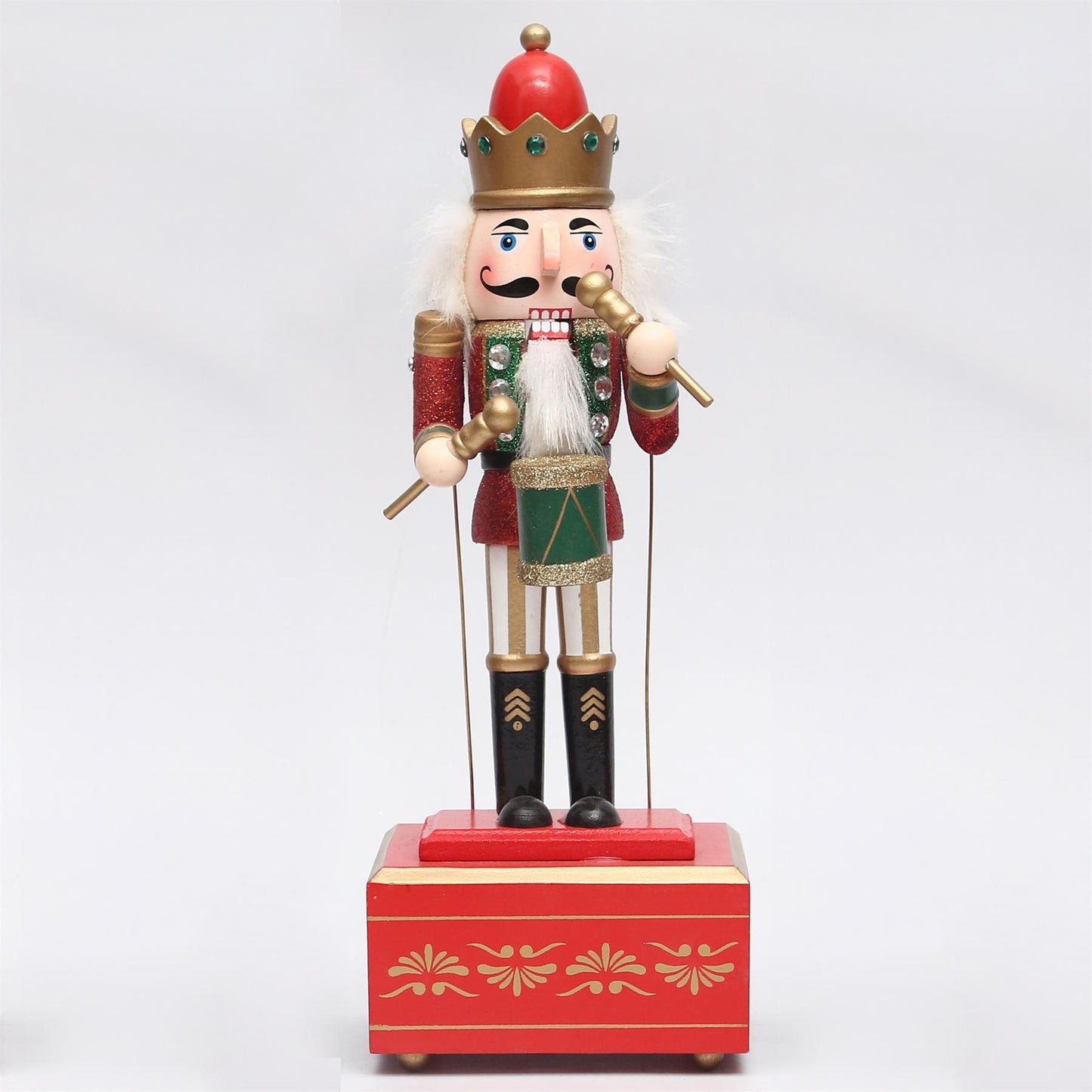 30cm Musical Nutcracker Drum Figure