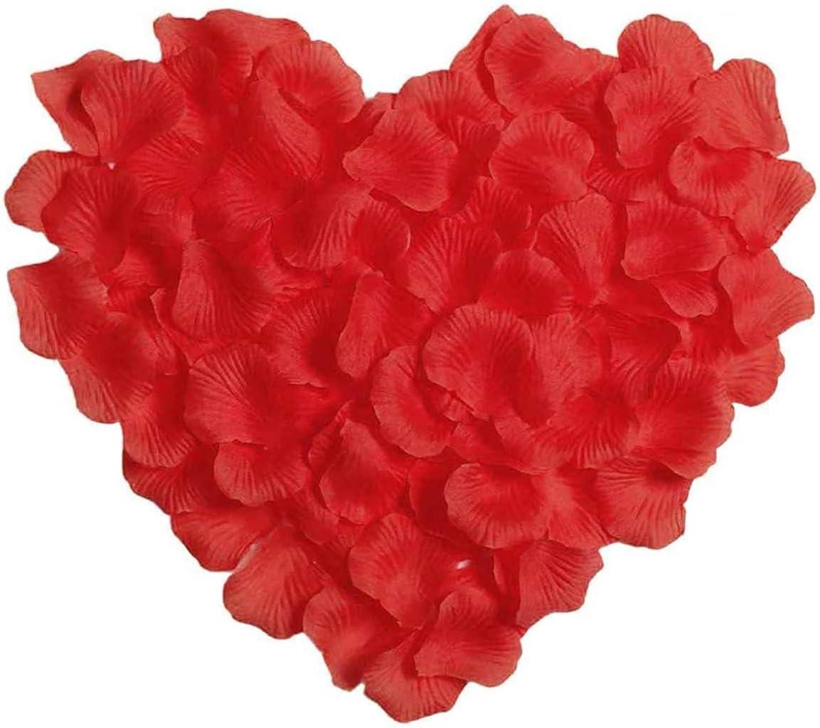 100 Pcs Deep Red Rose Silk Petals