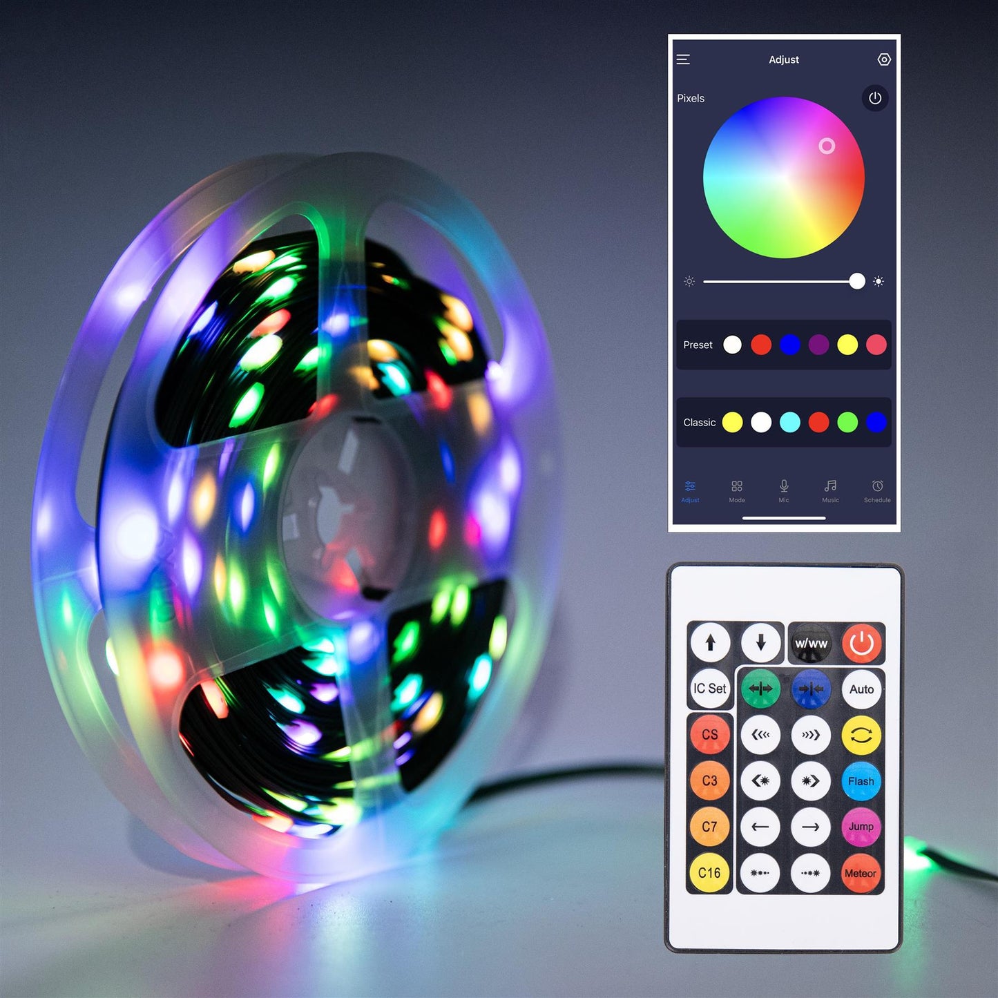 20m LED Strip Light with Remote