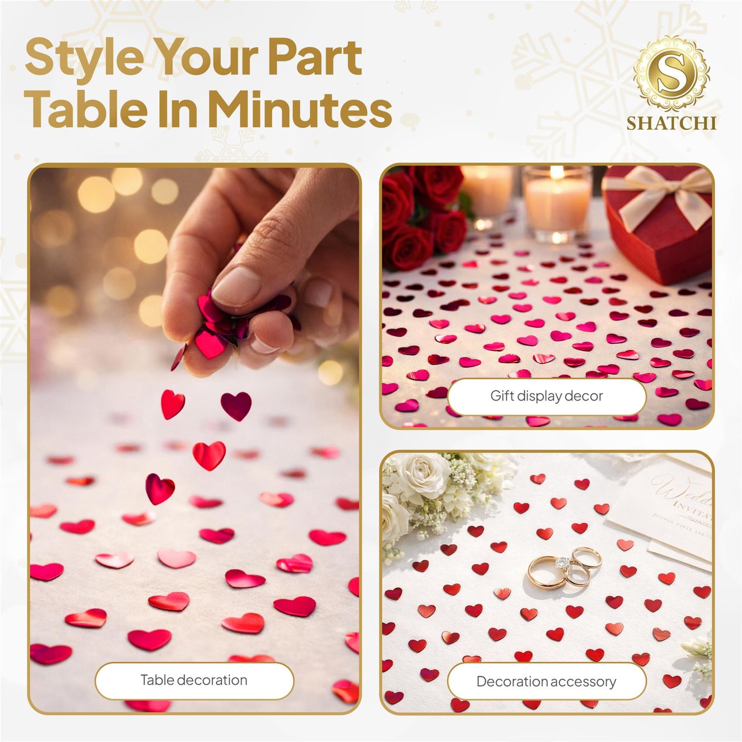 Heart Confetti Red 14g - 1pk