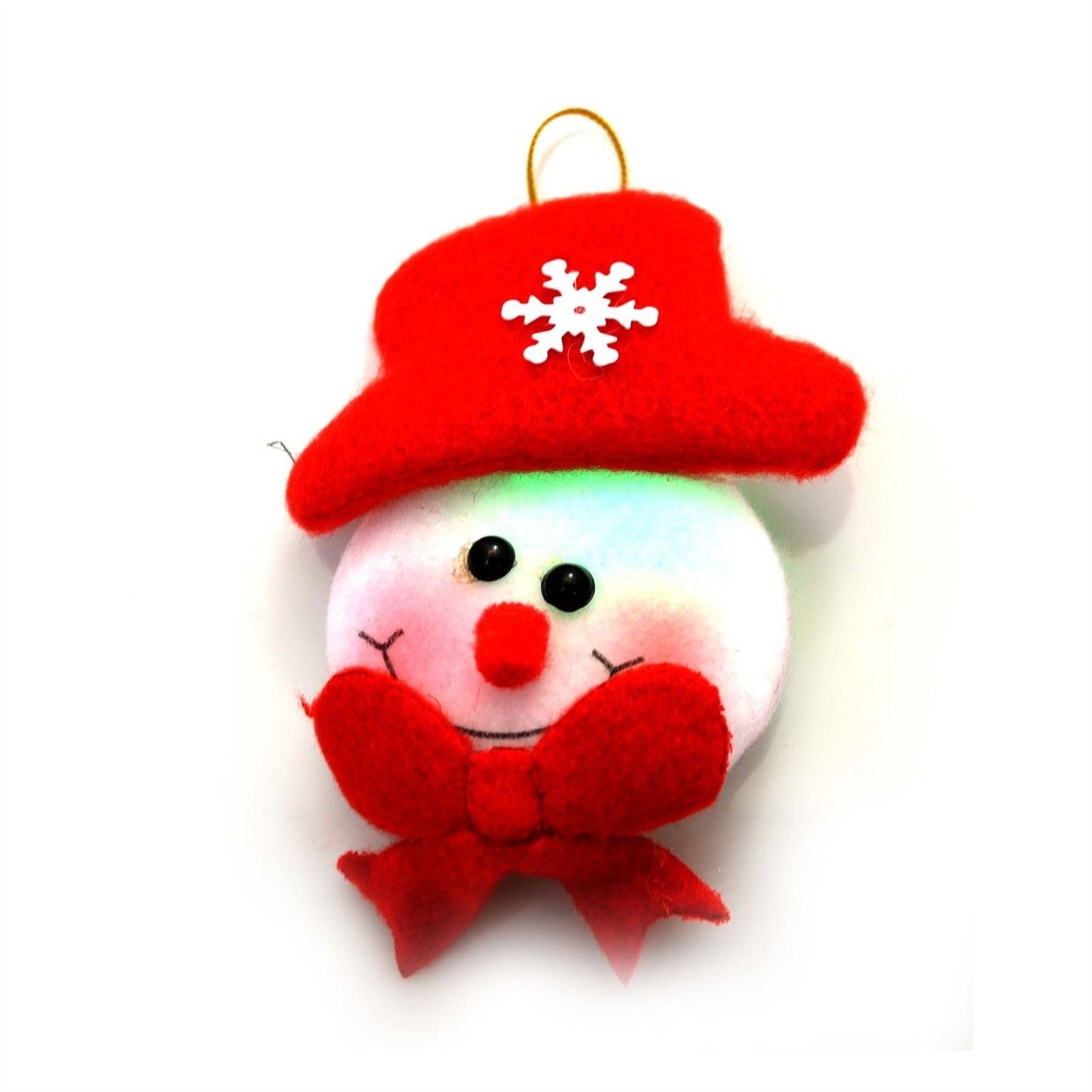 3 Christmas Tree - Flashing LED Teddy Ornaments