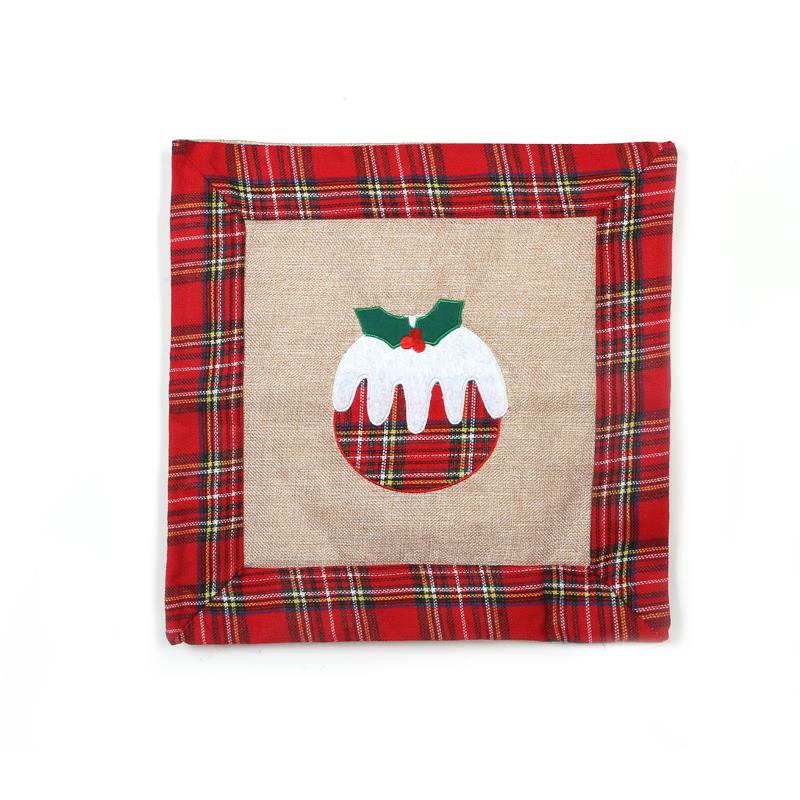 Christmas Pudding Pillow Cover (40x40cm)