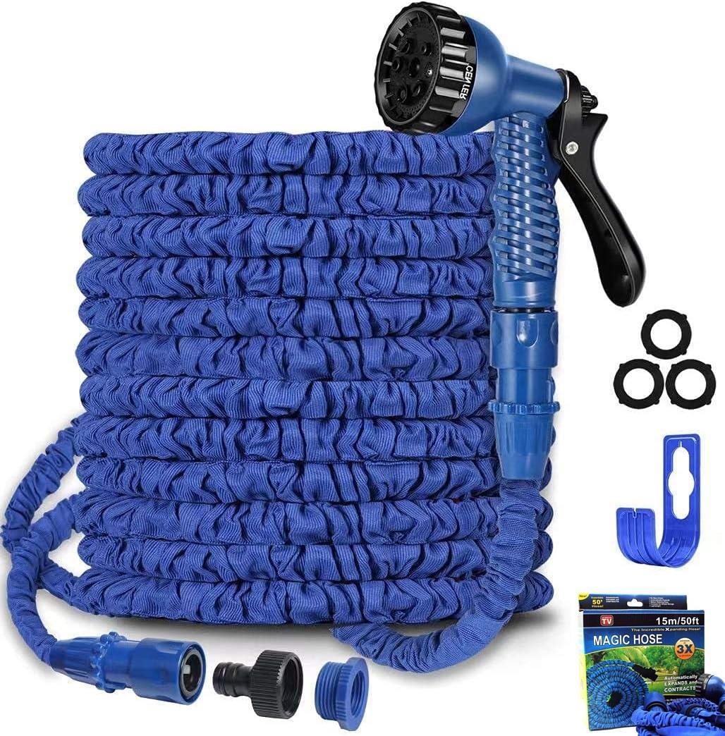 15m Expandable Magic Hose with Flexible Water Pipe and Spray Gun