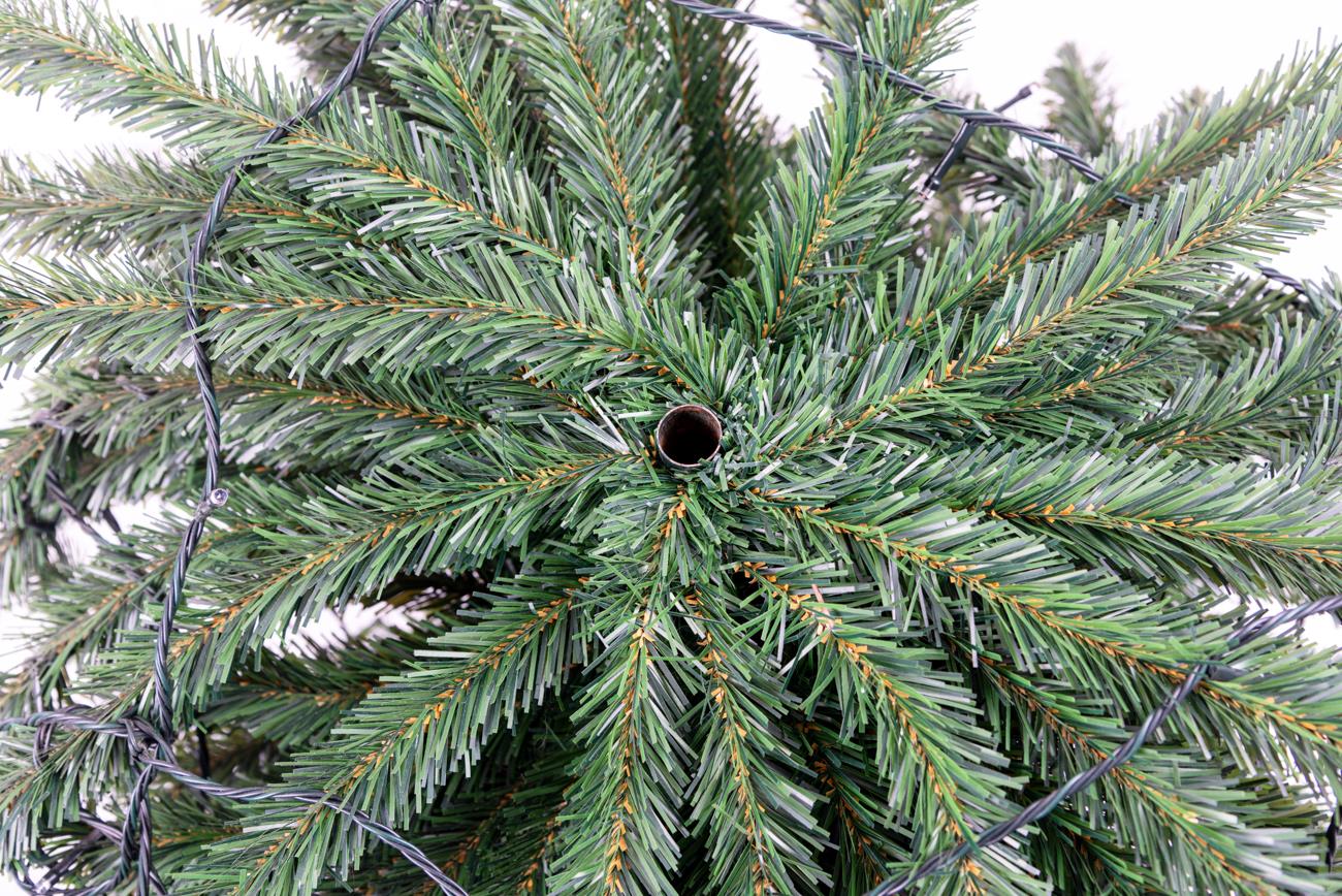 7ft Pre-Lit Green Pencil Christmas Tree, White LEDs