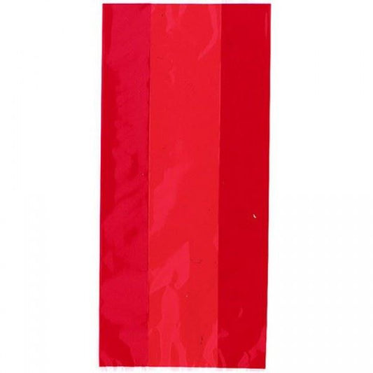 30 Red Cellophane Party Bags