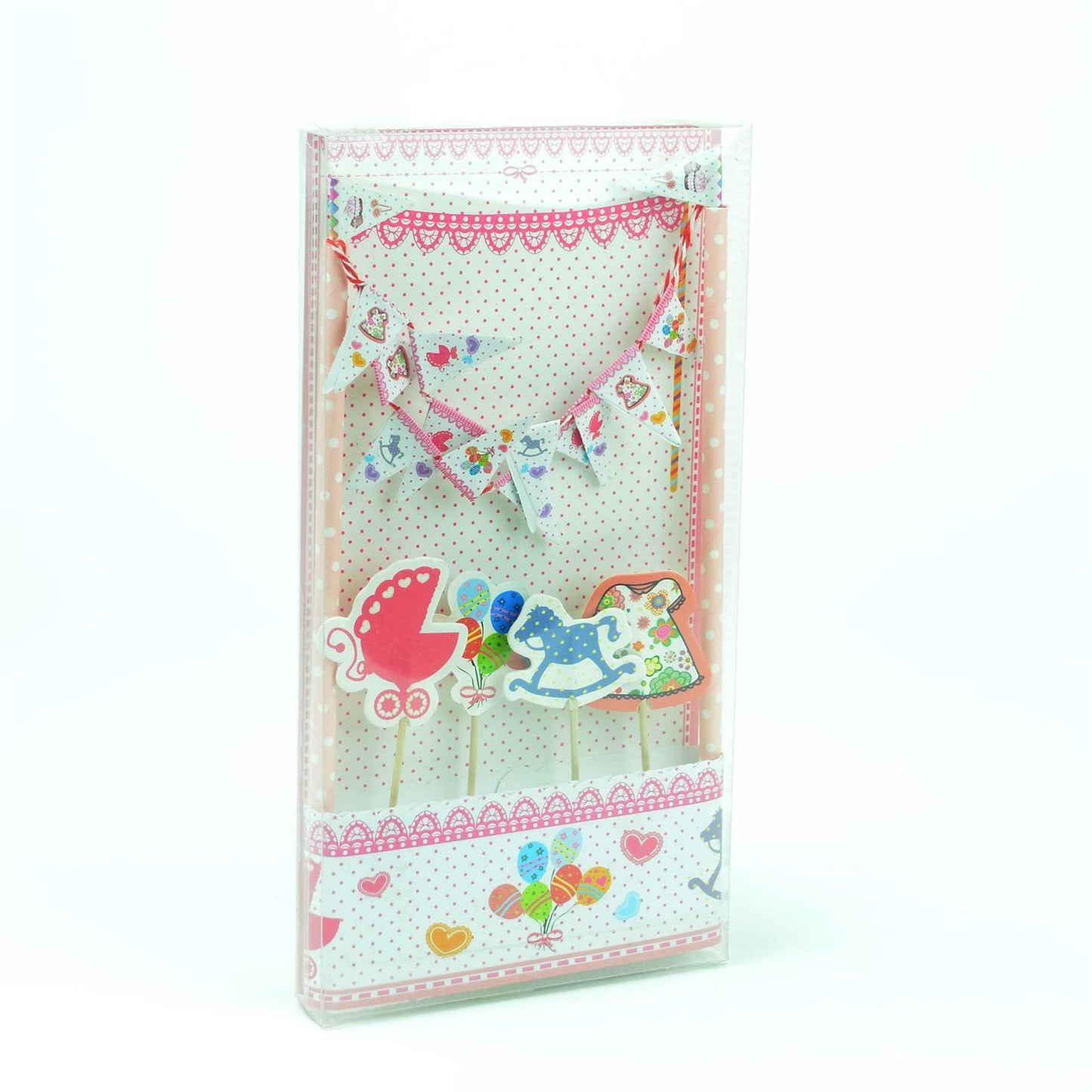 Baby Girls Birthday Cake Banner Decorating Kit