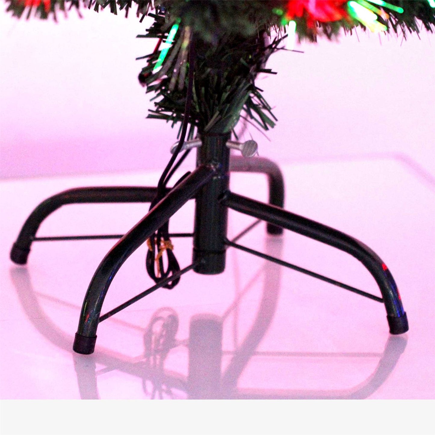 4ft Candle and Bow LED Fibre Optic Christmas Tree