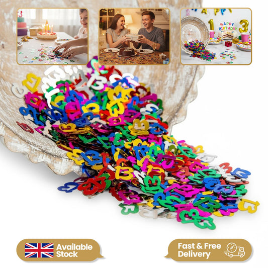 14g 13th Happy Birthday Multicolor Confetti