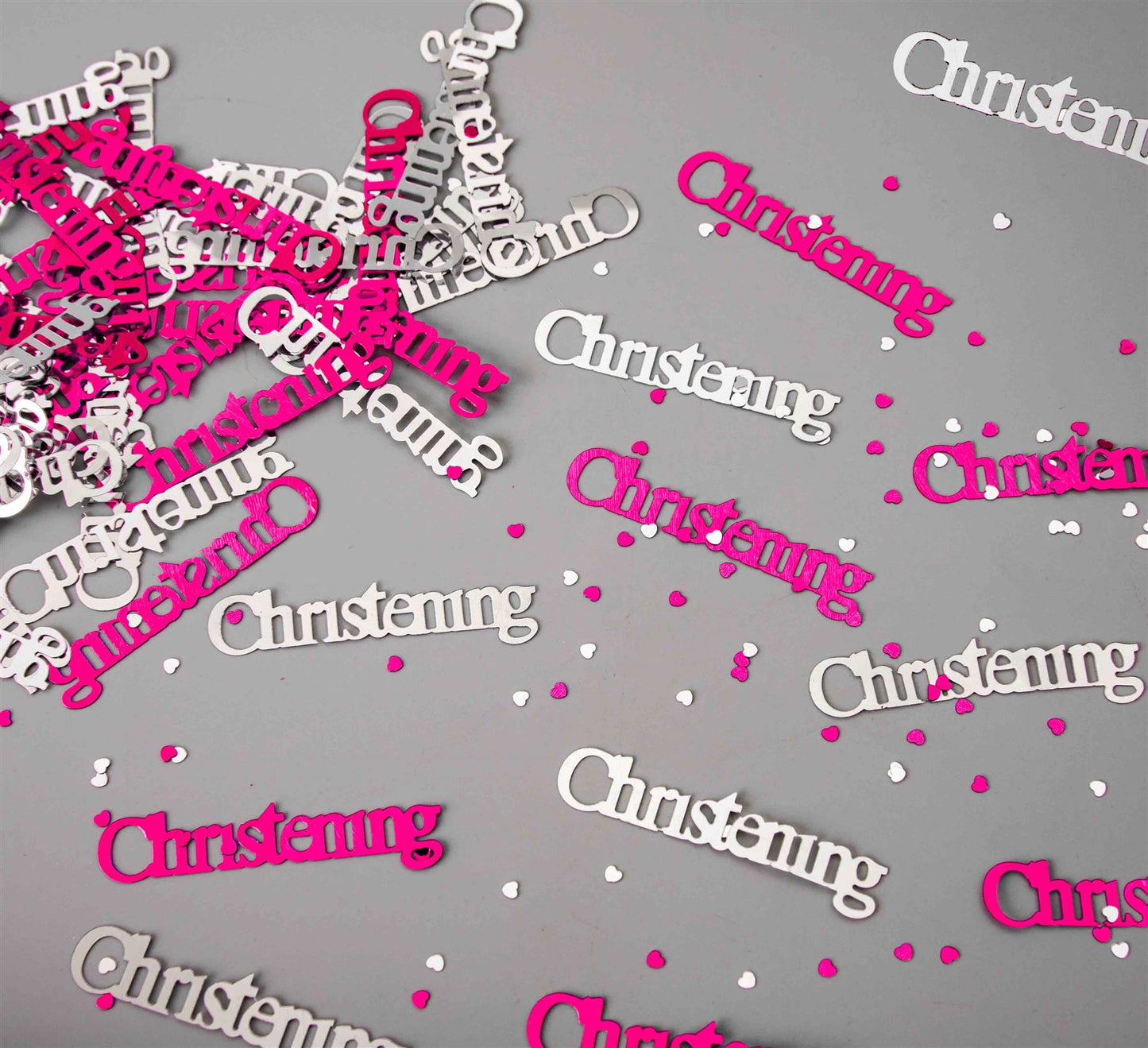 4 x 14g Pink Christening Confetti