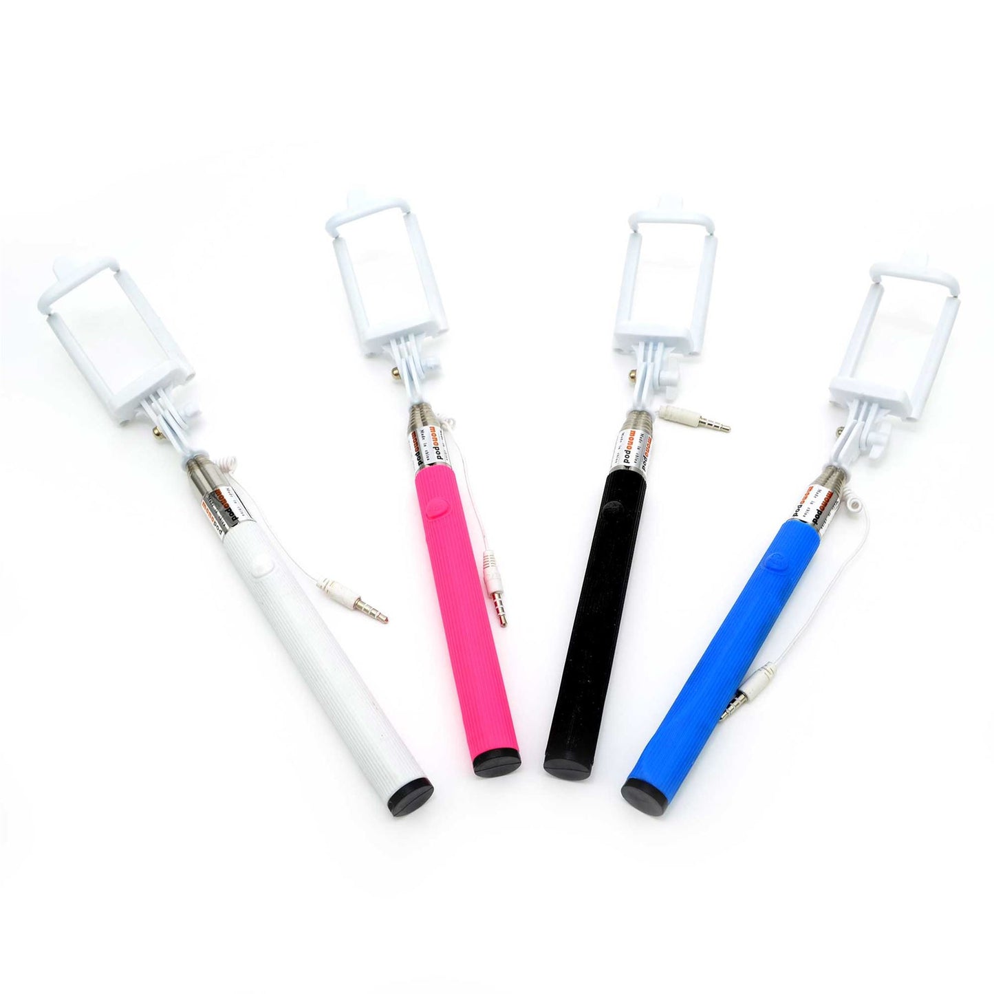 White Monopod Selfie Stick Extendable