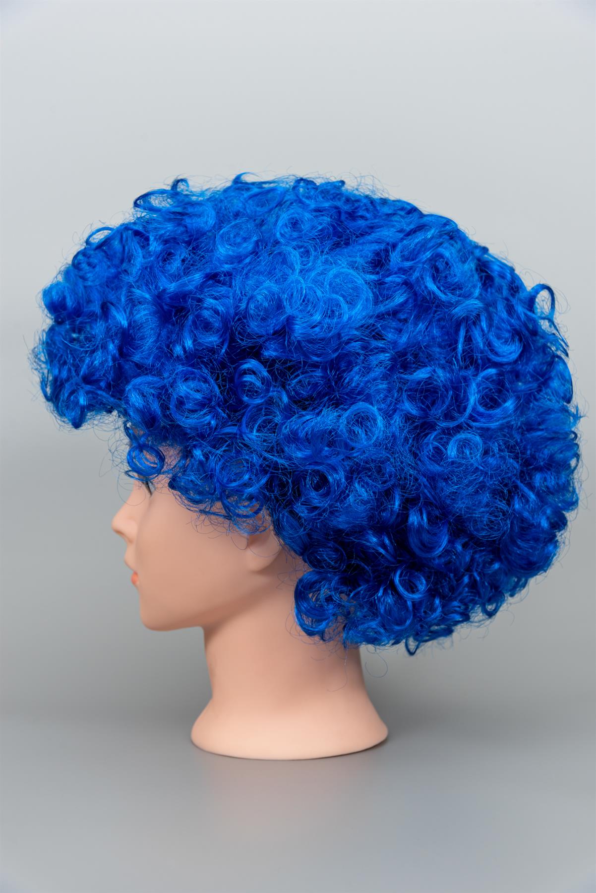 Blue Afro Curly Wig