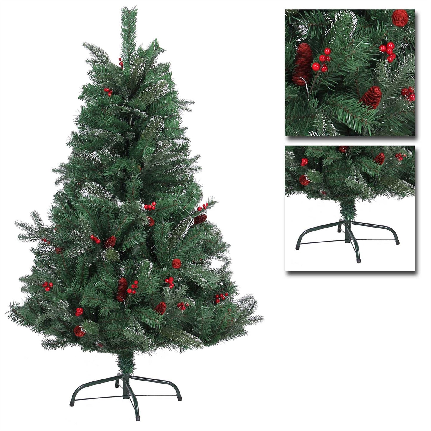 4ft Naturally Decorated Artificial Xmas Tree