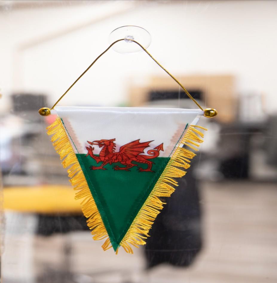 Welsh Wall Hanging Pennant 10X15CM