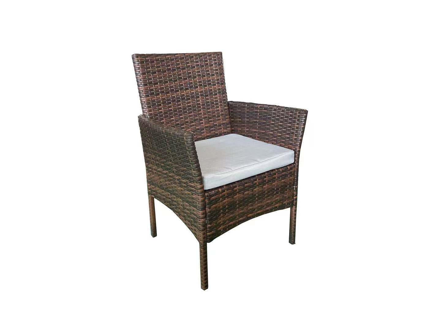 Brown Rattan Sofa 1 Sofa, 2 Chair, 1 Table Set